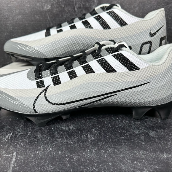 VAPOR EDGE SPEED 360 PHOTON DUST MENS FOOTBALL CLEATS SIZE 14 WHITE GRAY BLACK - Picture 7 of 10
